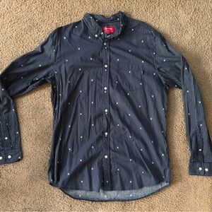 Supreme Playboy Button Up Oxford Navy Blue XL